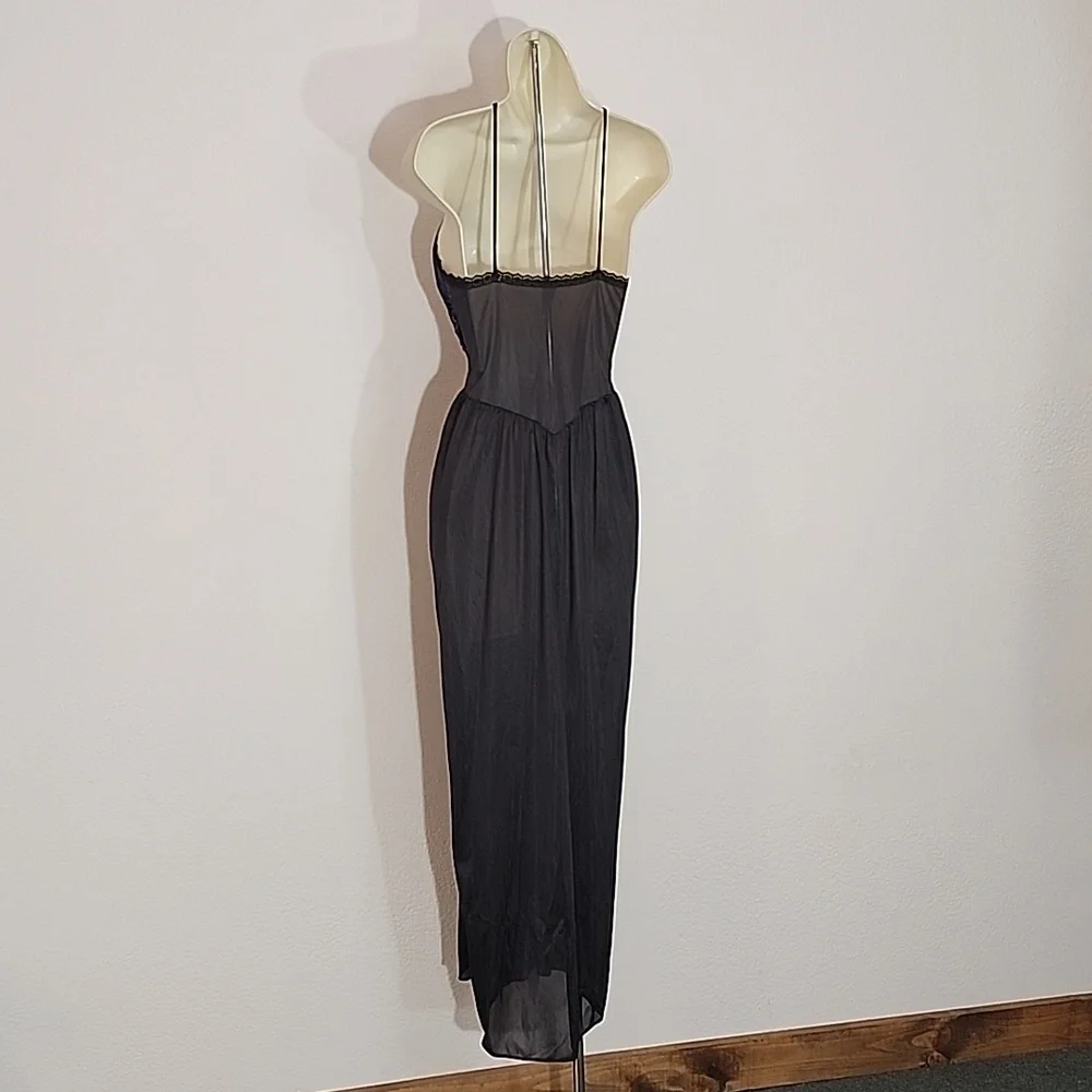 Petra Fashions Slip Dress Lingerie Lace Bodice Purple Size S